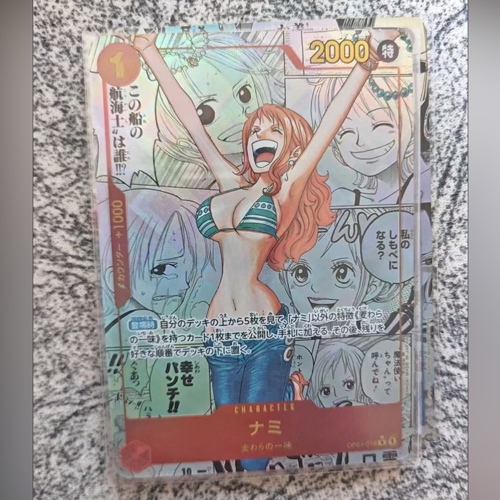 Onepiece Nami Holographic Card
